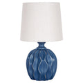 Felicia Parisian Blue Mini Lamp with Gold Accents