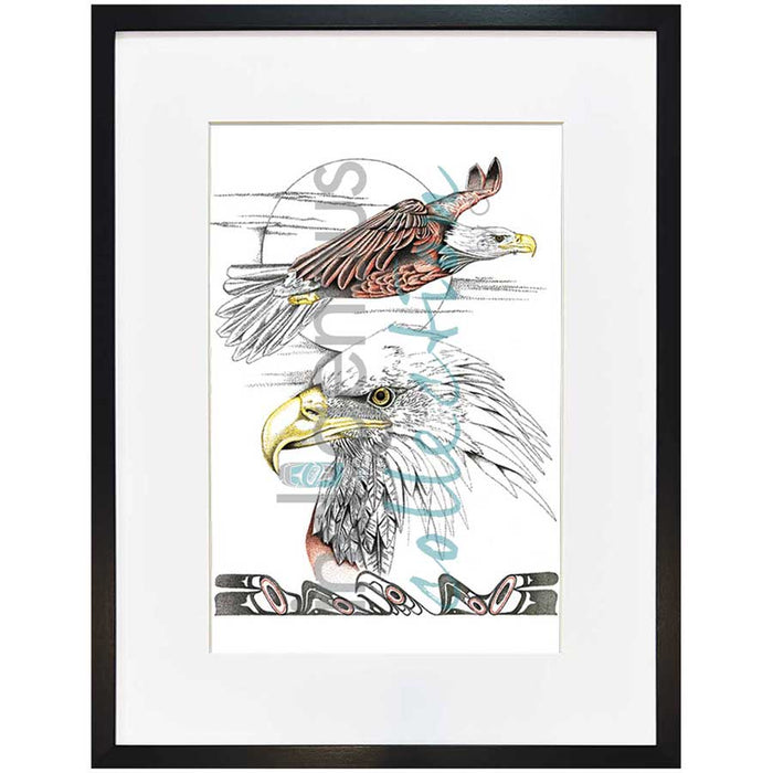 Charlie Silverfox Flying with the Wind Wall Art | Native Art Canada