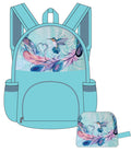 Foldable back pack featuring the artwork of Carla Joseph indigenous art gift by Carla Joseph Canada