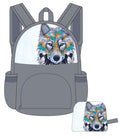 Foldable backpack featuring the artwork of Micqaela Jones indigenous art gift by Micqaela Jones Canada