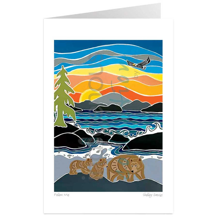 Shelley Davies Follow Me  Art Card | Native Art Canada