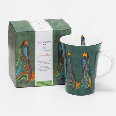Friends indigenous art mug by Maxine Noel Canada