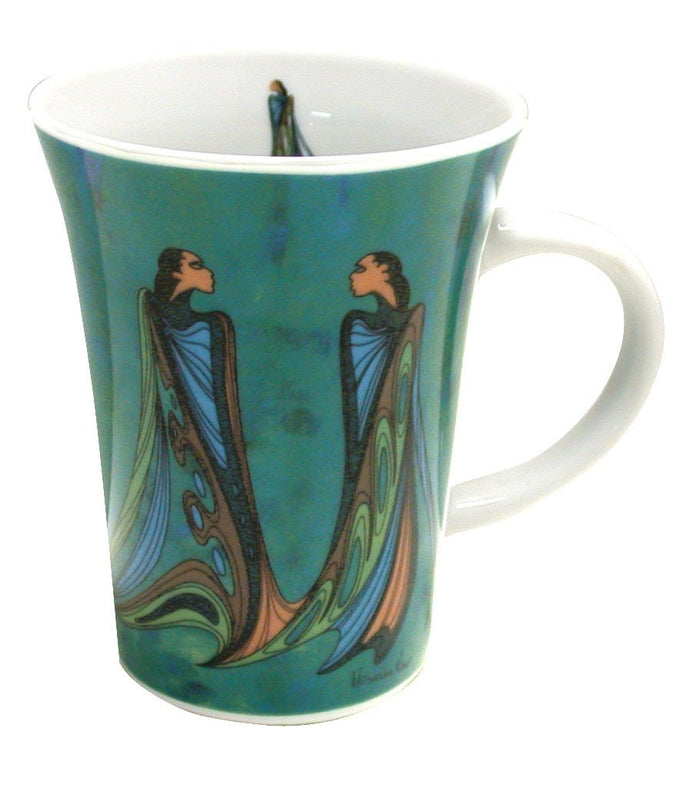 Friends indigenous art mug by Maxine Noel Canada