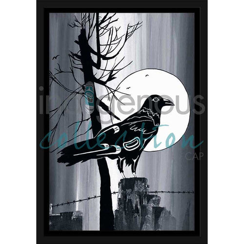 Diane Levesque Full Moon Raven Wall Art | Native Art Canada