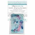 Gift Enclosure, package of 8 mini cards and envelopes - Hummingbird Feathers