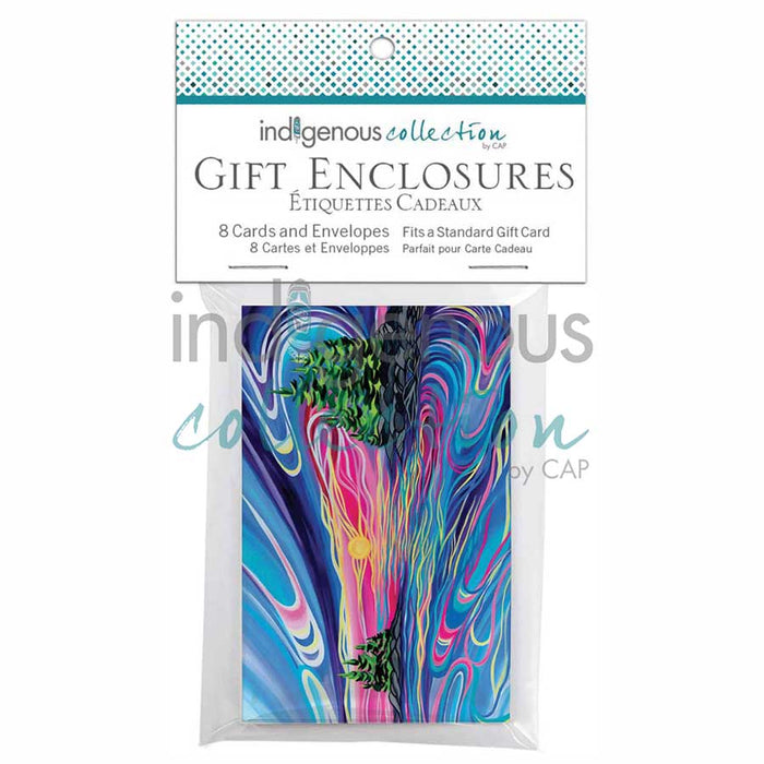 Gift Enclosure, package of 8 mini cards and envelopes - Reflect and Grow