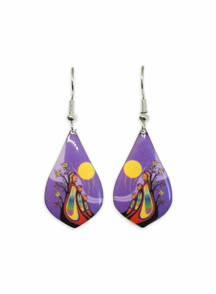 Gift From Creator Earrings by Native Artist Emily Kewageshig indigenous art gift by Emily Kewageshig Canada
