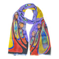 Gifts from Creator indigenous art shawl by Emily Kewageshig Canada