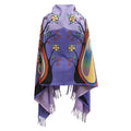Gifts from Creator indigenous art shawl by Emily Kewageshig Canada