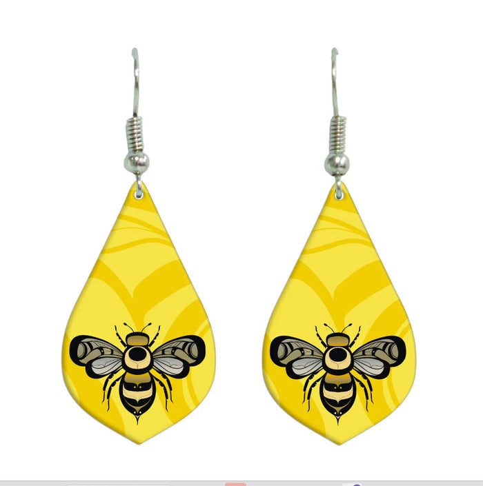 Gilakas'la (Thank You) Gallery Dangle Earrings by Indigenous Artist Adam Lewis