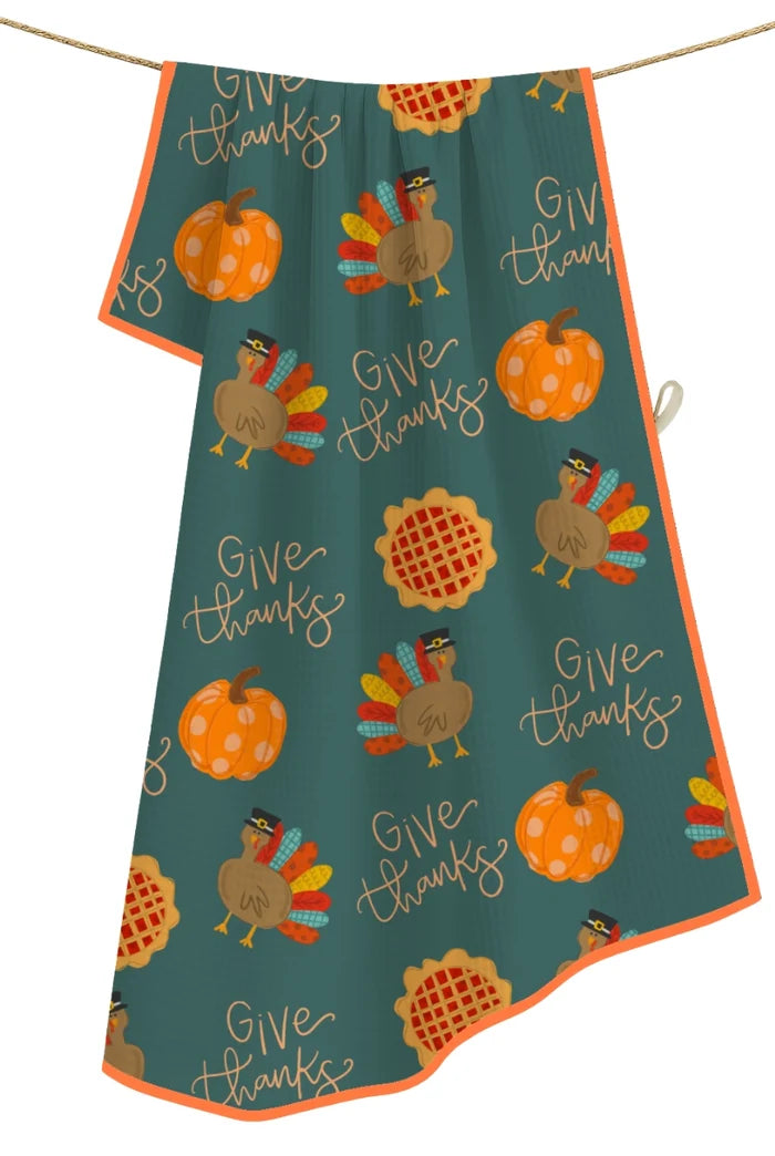 Give Thanks Microfiber Tea Towel