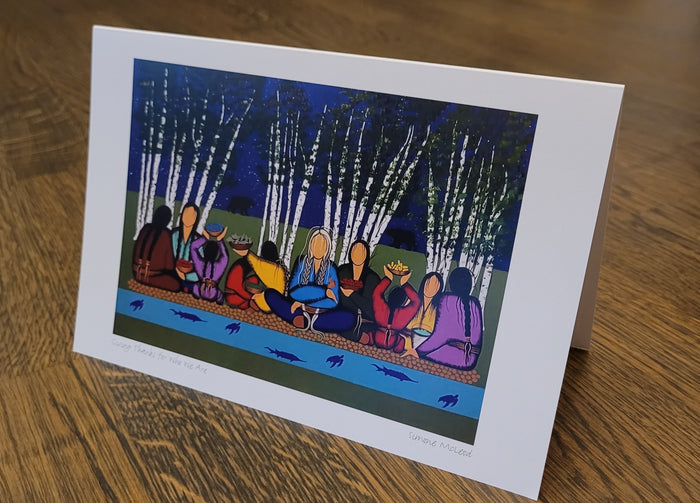 Giving Thanks for Who We Are indigenous art gift by Simone McLeod Canada