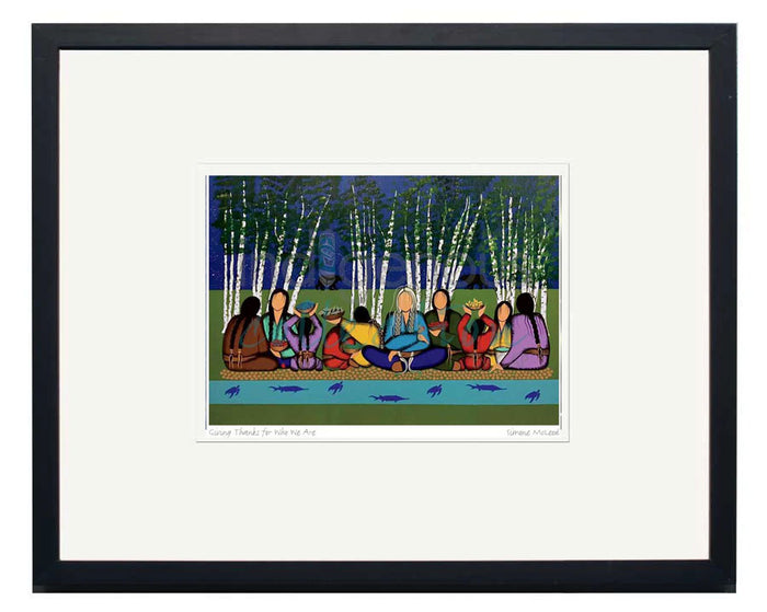 Simone McLeod Giving Thanks for Who We Are Wall Art | Native Art Canada