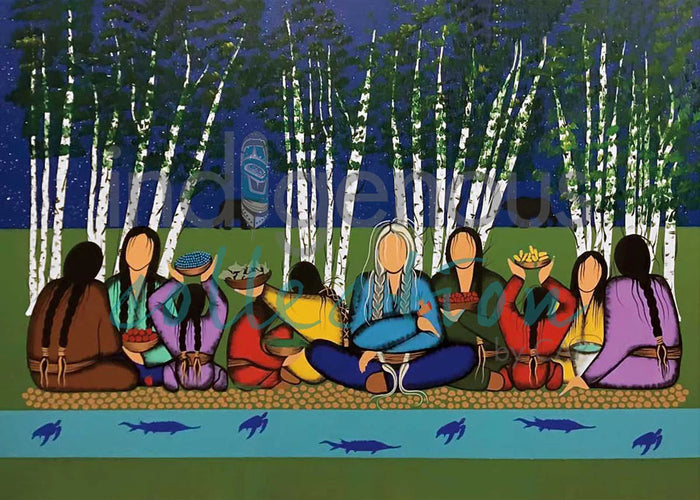 Simone McLeod Giving Thanks for Who We Are Wall Art | Native Art Canada