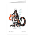 Bill Reid Godji - Haida Wolf Art Card | Native Art Canada