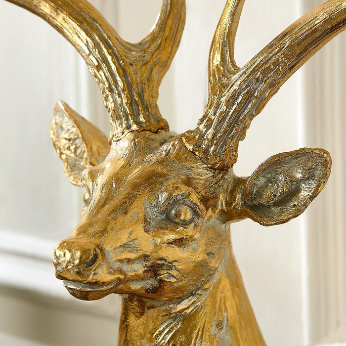 Gold Leaf Deer Décor