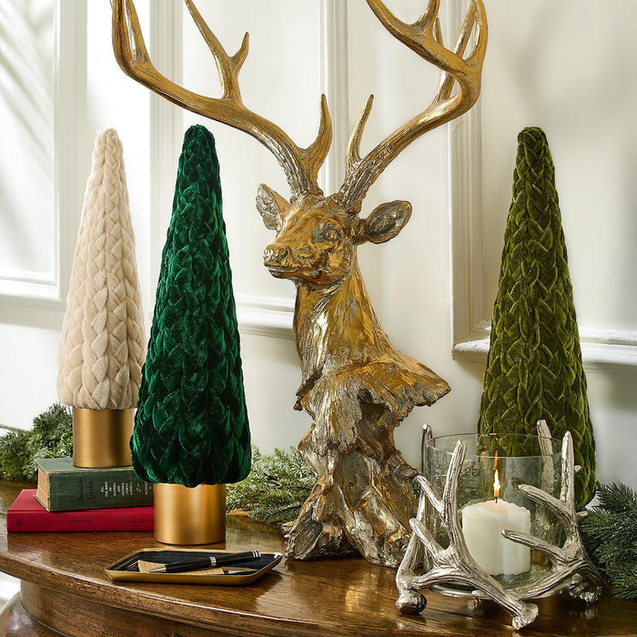 Gold Leaf Deer Décor