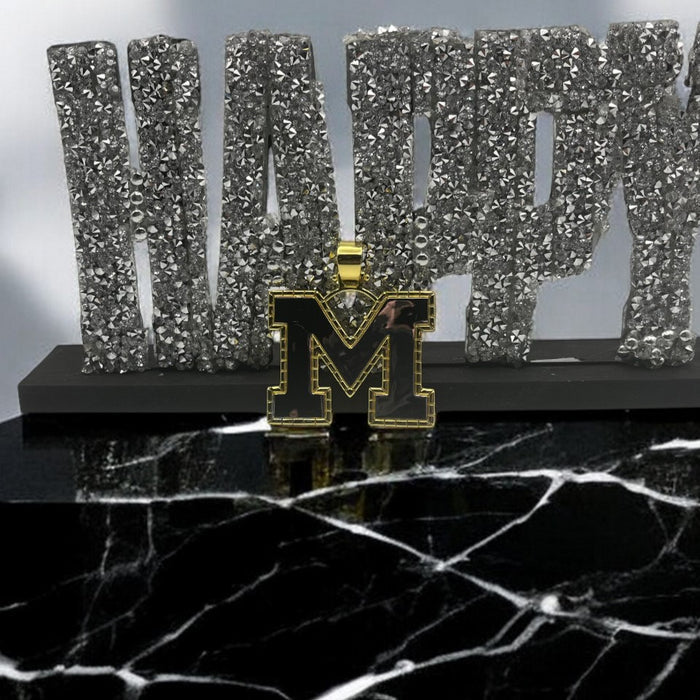 Gold Michigan Pendant (U of M)