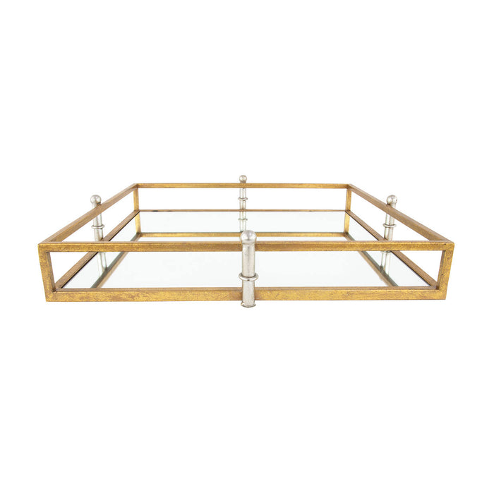 Gold/Silver Square Mirrored Tray
