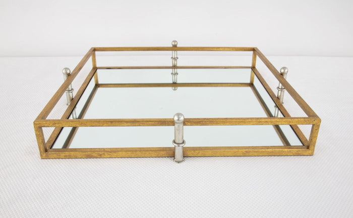 Gold/Silver Square Mirrored Tray