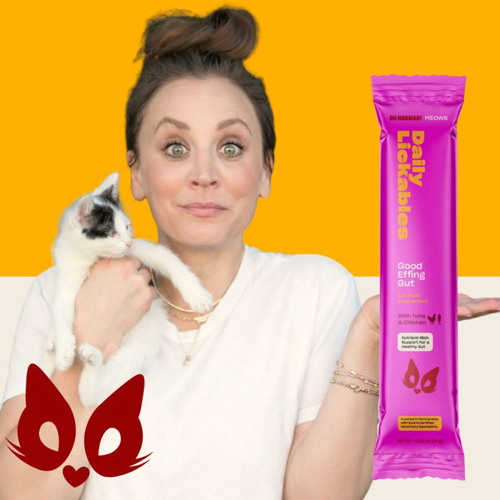 Kaley Cuoco with Cat