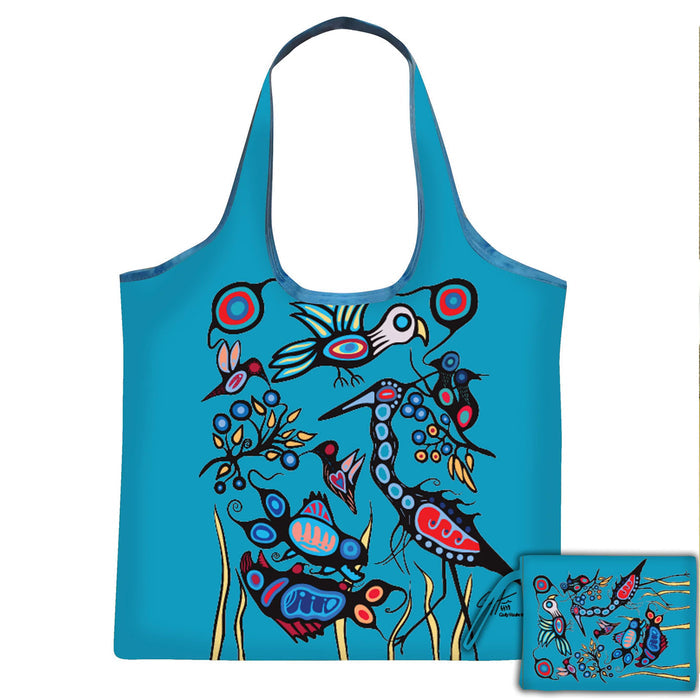 Grand River Harmony Reusable Shopping Bag by Native Artist Cody Houle