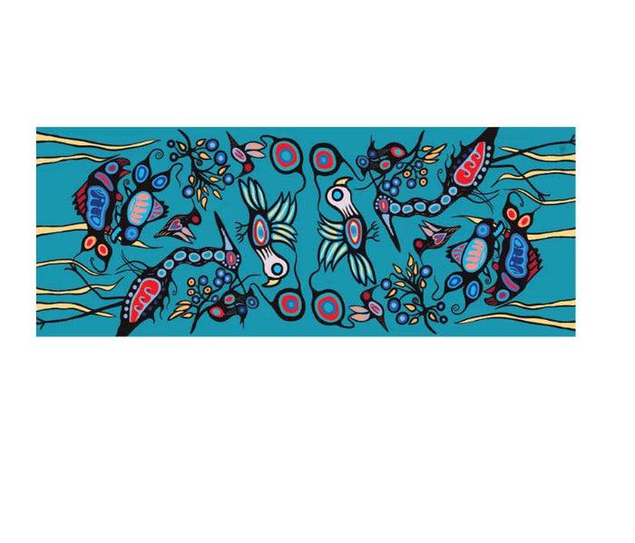 Grand River Harmony Scarf Eco Scarf by Native Artist, Cody Houle