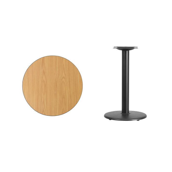 24RD NA Laminate Table-RD Base