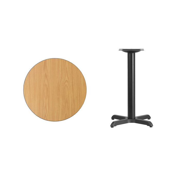 24RD NA Laminate Table-X-Base