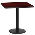 24SQ MA Laminate Table-RD Base