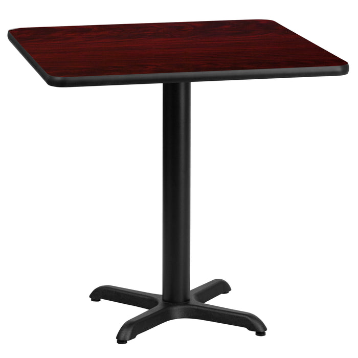24SQ MA Laminate Table-X-Base