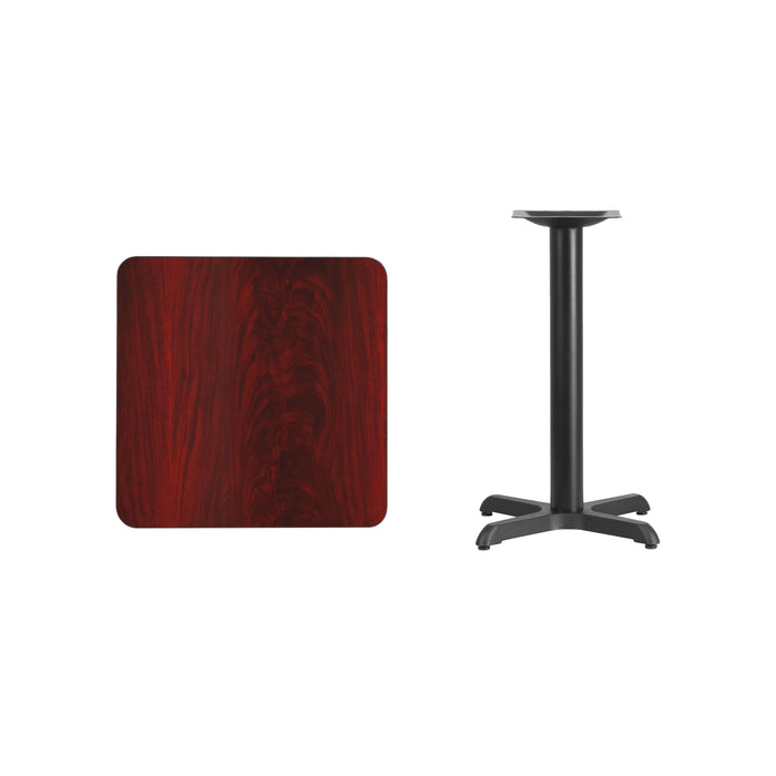 24SQ MA Laminate Table-X-Base