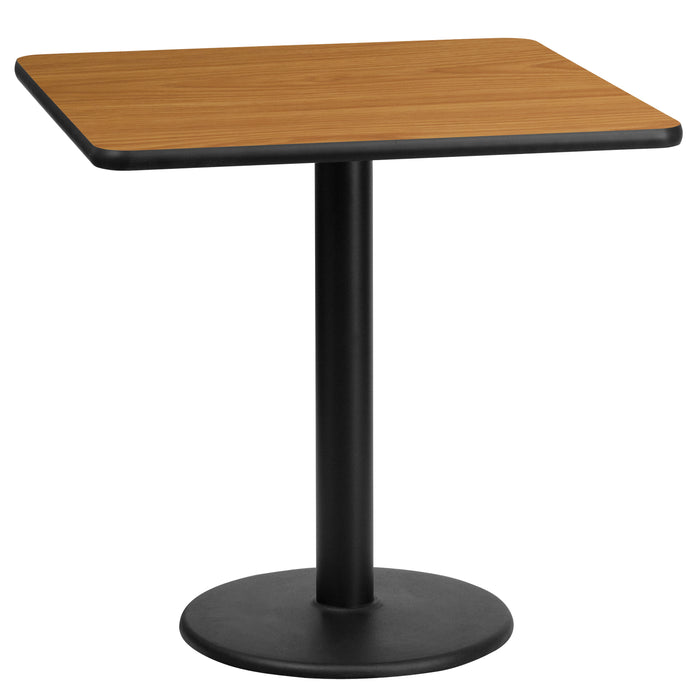 24SQ NA Laminate Table-RD Base