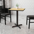 24SQ NA Laminate Table-X-Base
