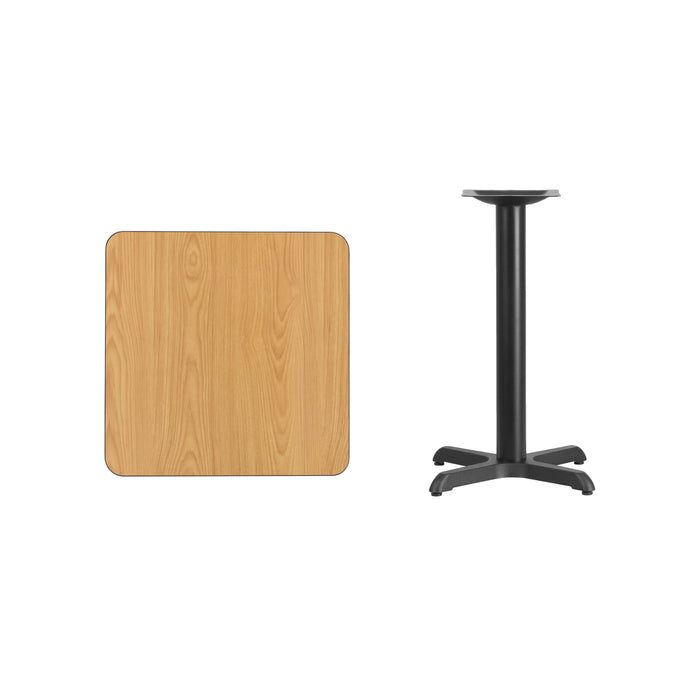 24SQ NA Laminate Table-X-Base