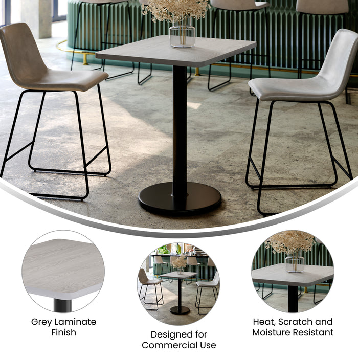 24x30 Gray Table Top & RD Base
