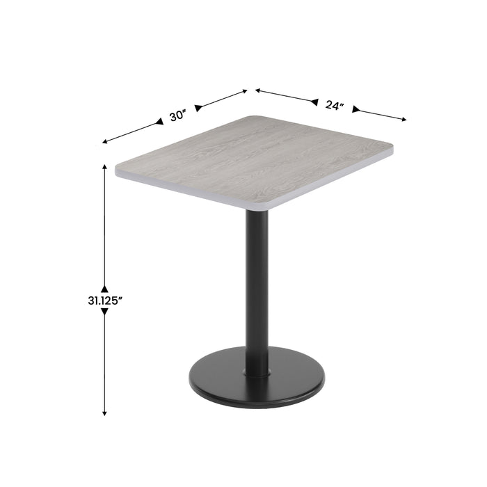 24x30 Gray Table Top & RD Base