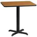 24x30 NA Laminate Table-X-Base