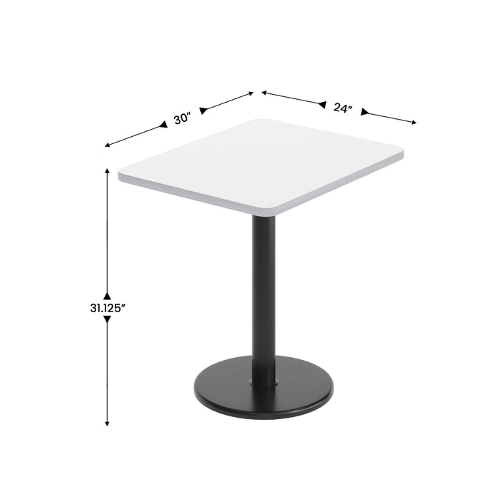 24x30 WH Table Top & RD Base