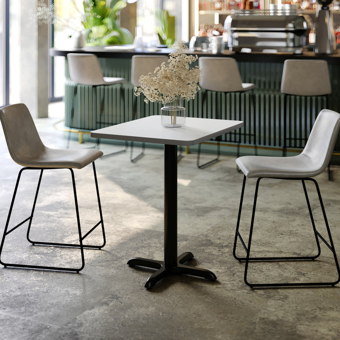 24x30 White Table Top & X Base