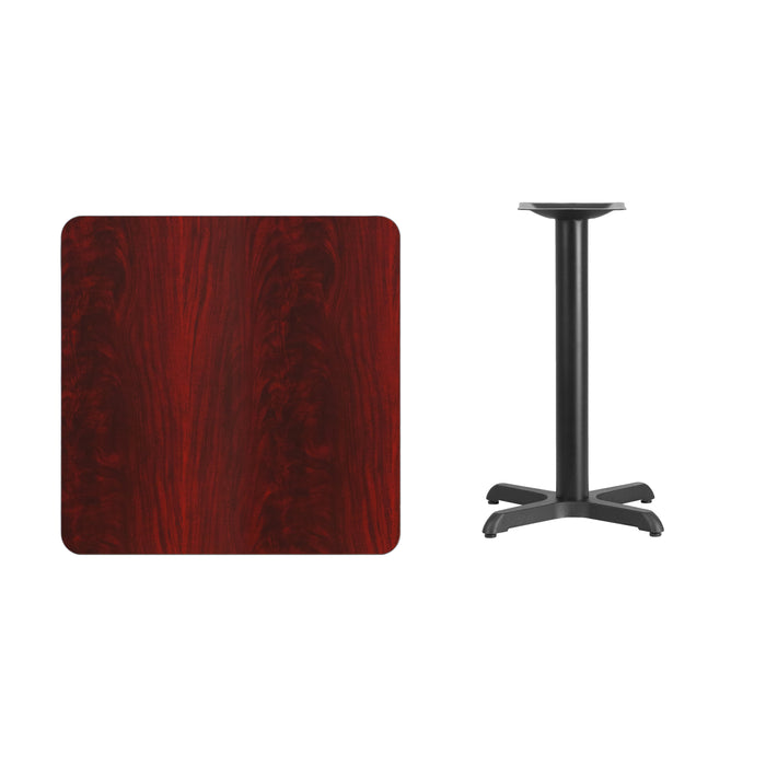 30SQ MA Laminate Table-X-Base