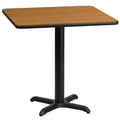30SQ NA Laminate Table-X-Base