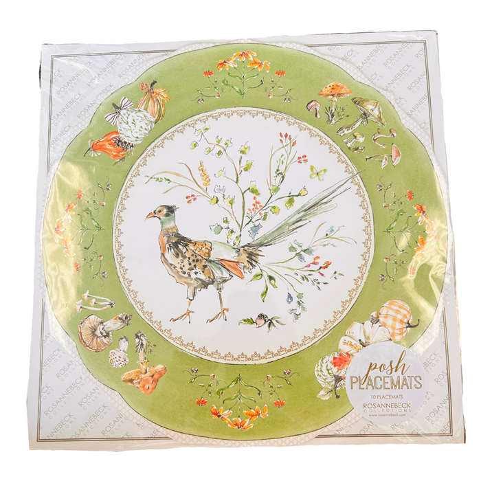 Green Pheasant Posh Placemats