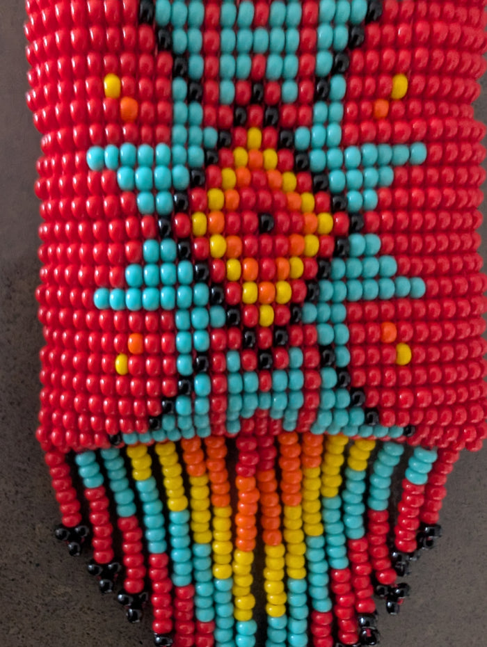 Beaded amulet necklace
