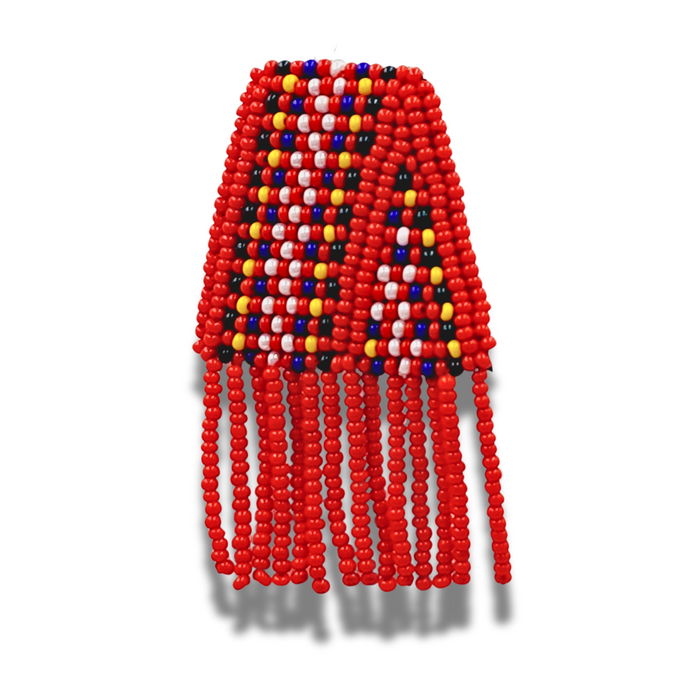Hand crafted Beaded Metis Sash Pin indigenous art gift by North of Fifty First Nations & Métis Art Boutique Canada