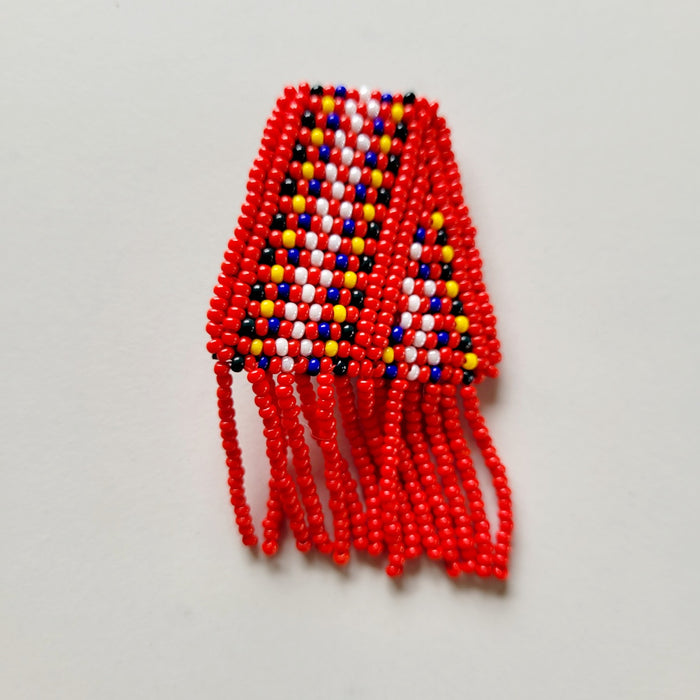 Hand crafted Beaded Metis Sash Pin indigenous art gift by North of Fifty First Nations & Métis Art Boutique Canada