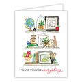 Handpainted Thank You For Everything - Teacher Greeting Card