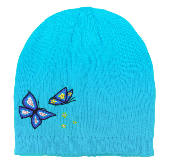 Happiness Embroidered Toque, artwork by Native artist Kim McDonough