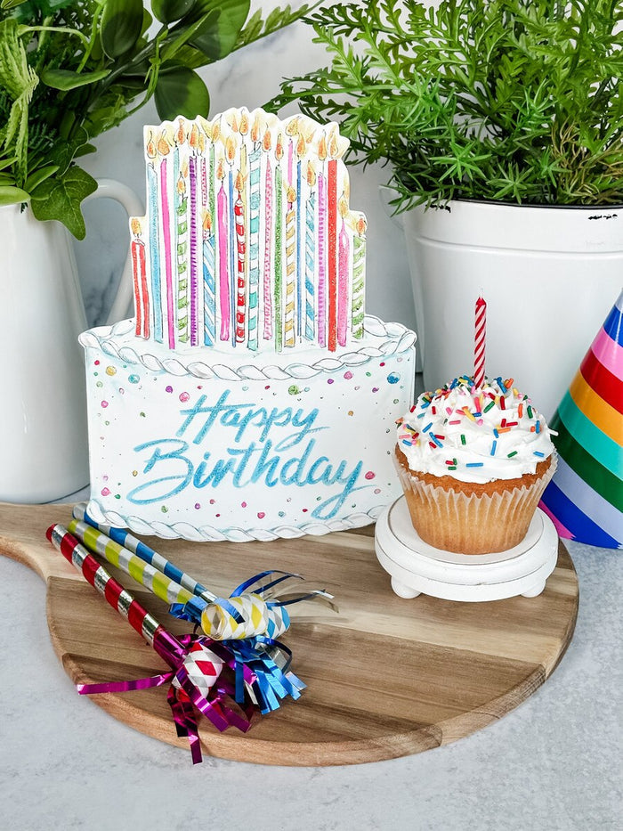 Happy Birthday Cake Stake
