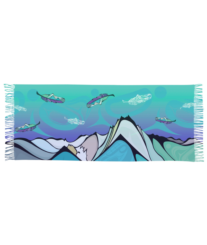 Healing Feather indigenous wall art by Michelle Stoney Canada